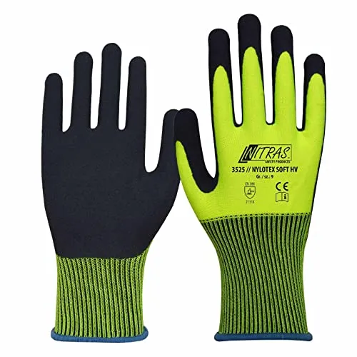 Nitras Nylotex Soft HV 3525 Handschuhe Gelb 12 Paar