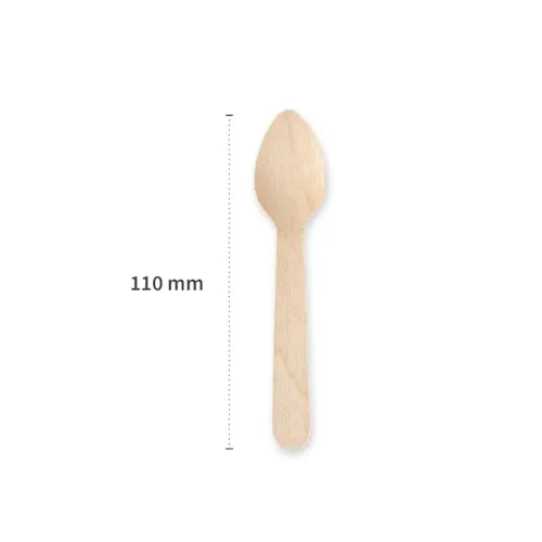 NatureStar Kaffeelöffel Holz 11 cm 1000 Stück