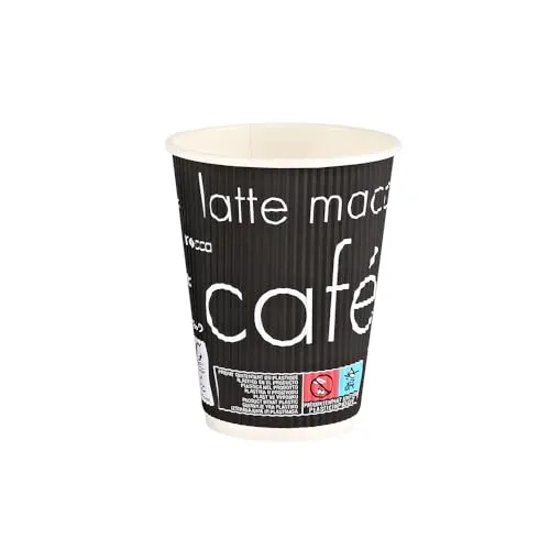 Franz Mensch Hygostar Kaffeebecher Riffle Pappbecher 500 300ml