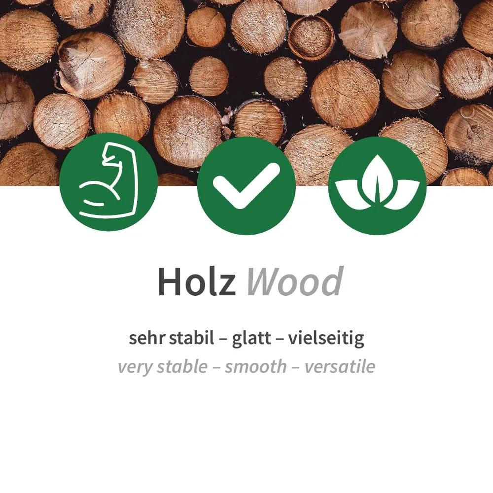 NatureStar Bestecksets Double Holzbesteck 500 Sets gewachst