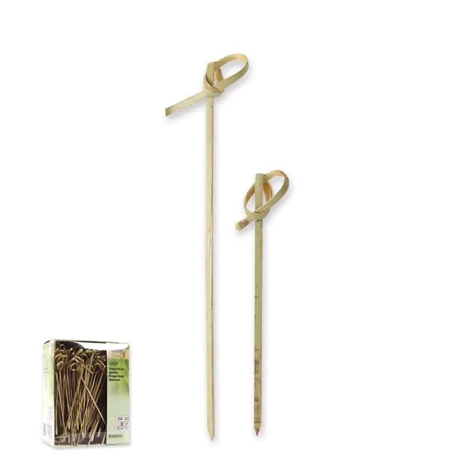 NatureStar Loop Fingerfood-Spieße 9 cm 6000 Stück Bambus