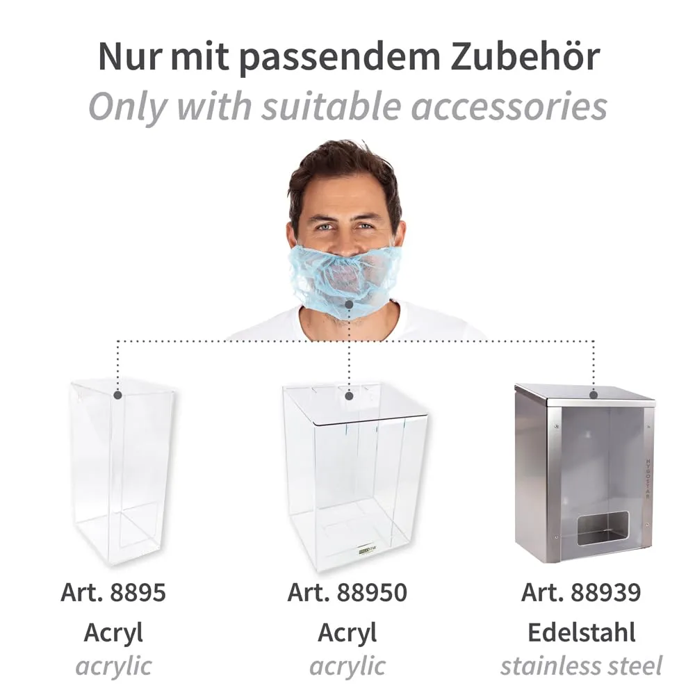 Hygostar Bartschutz Einweg Barthaube blau 1000 Stück PP