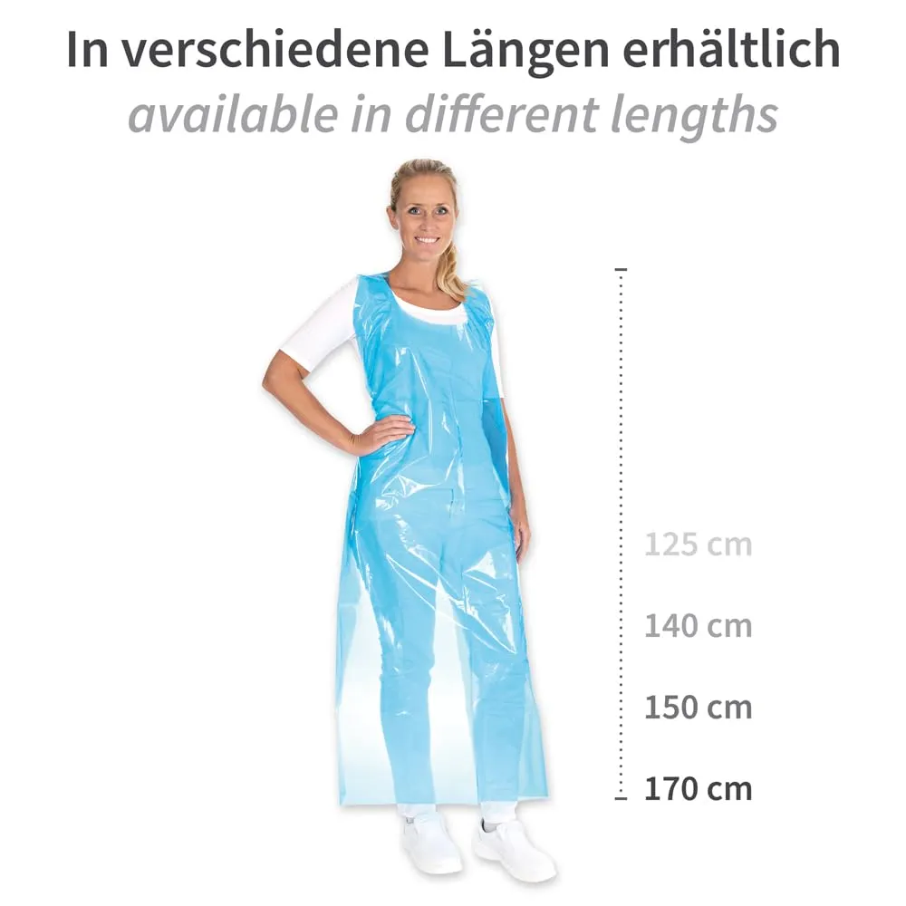 Hygostar Einwegschürzen blau 170x100cm 250 Stück 60my