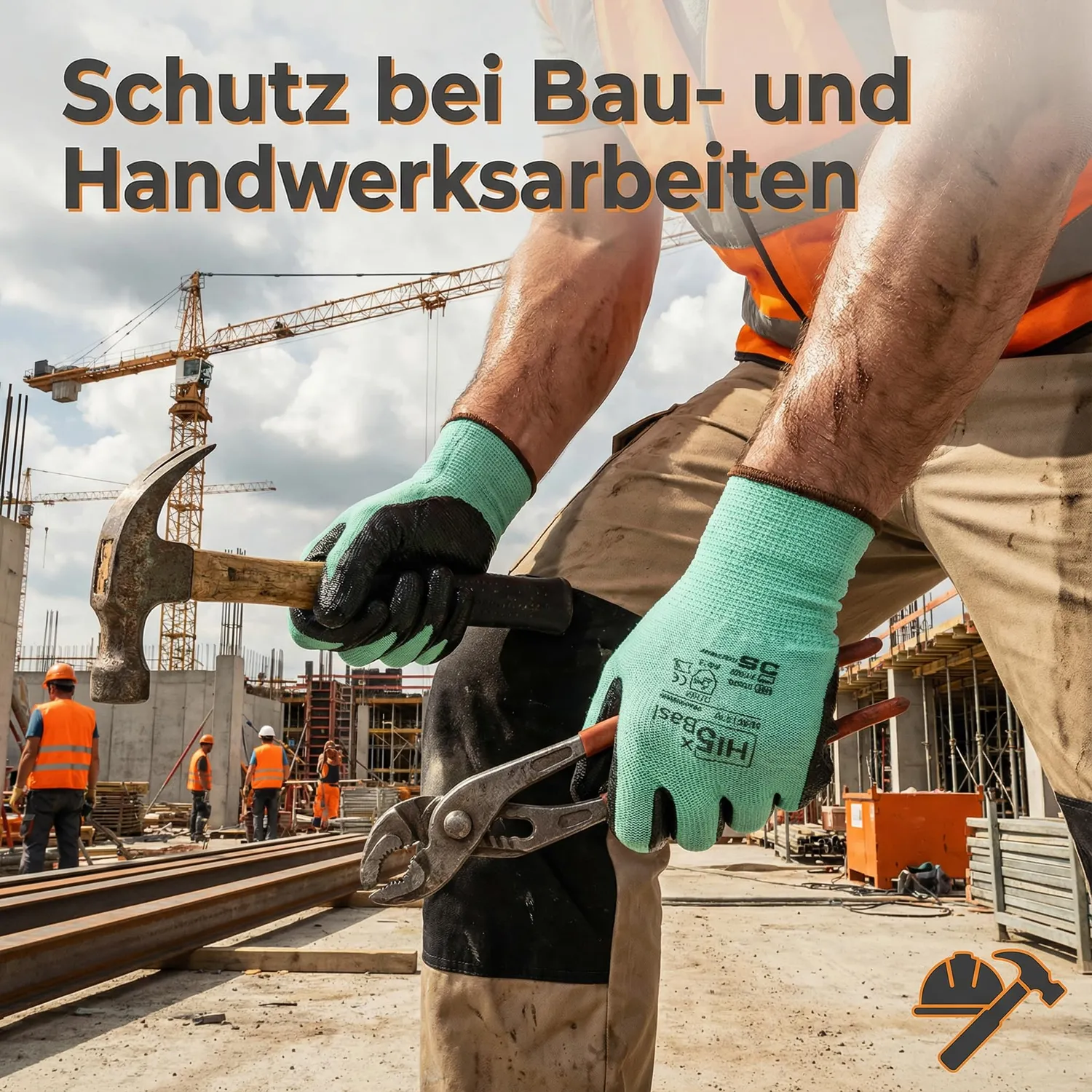 Hi5 X-Basic HI583 Arbeitshandschuhe XXL 12 Stück Nitril