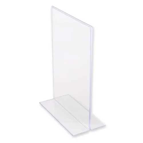 Hygostar Tischaufsteller T-Form DIN A5 transparent PS