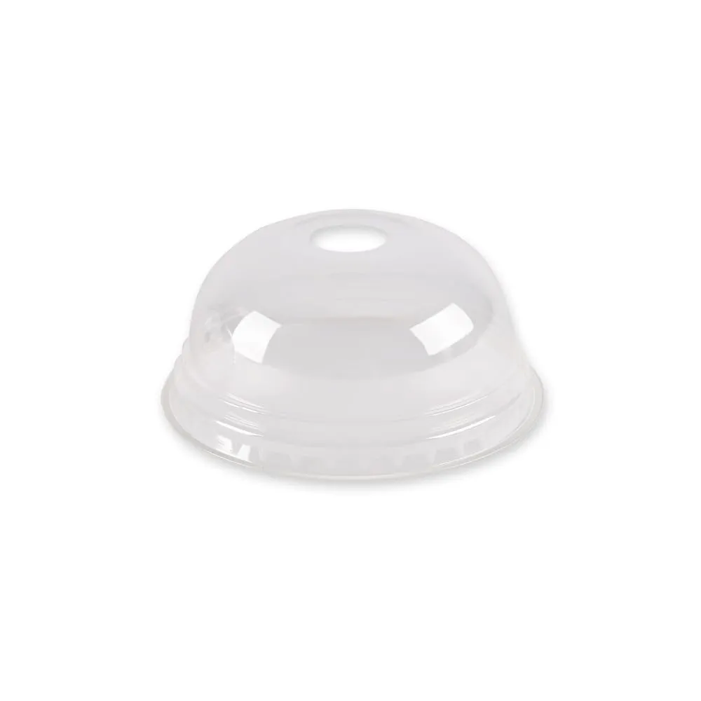 NatureStar Becherdeckel PLA Ø 8,5 cm 800 Stück transparent mit Halmloch