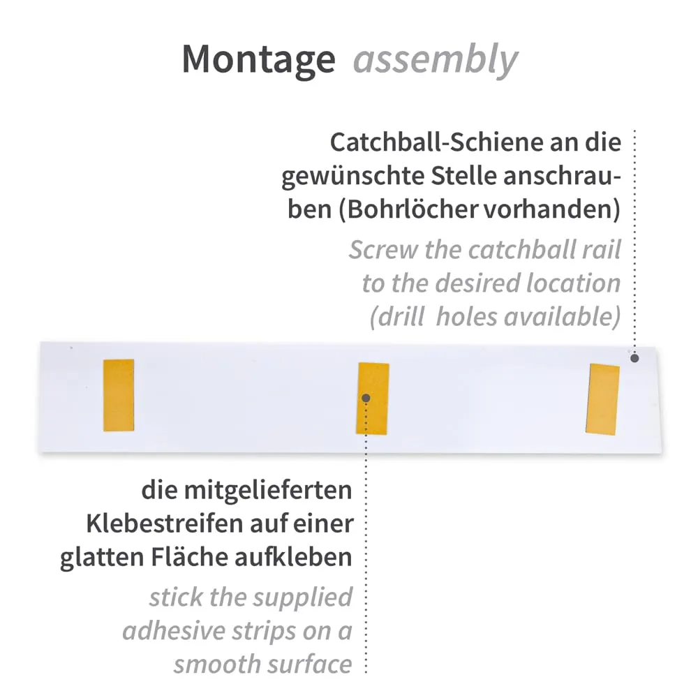 Hygostar Catch-ball Klemmleiste weiß 80 cm