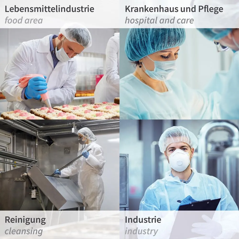 Hygonorm Bettina Light Baretthauben PP weiß 1000 Stück