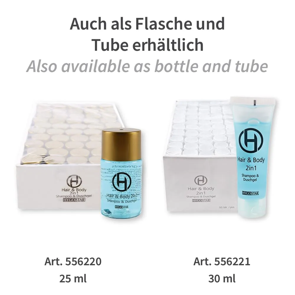 Hygostar Hair & Body 2in1 Sachet 1000x12ml hellblau Hotel