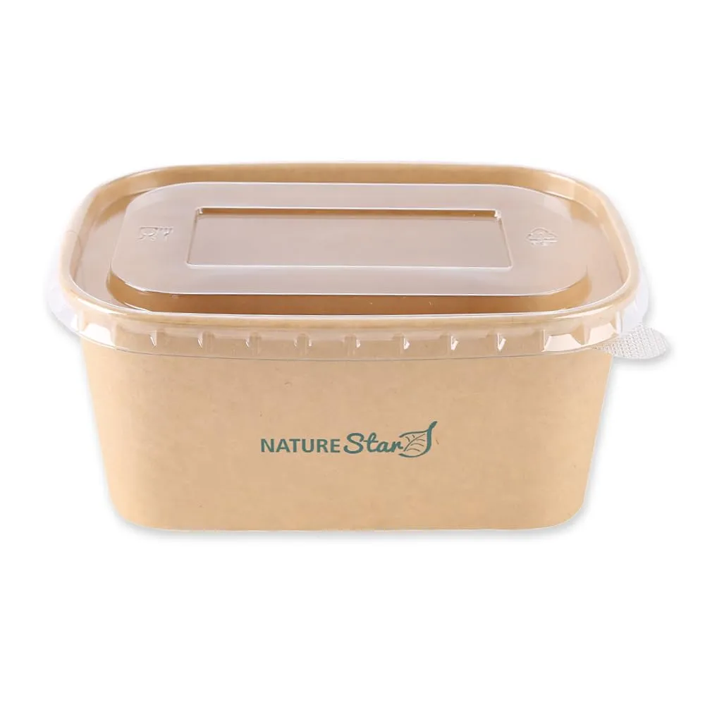NatureStar Takeaway Schalen 300 Stück 1000ml braun