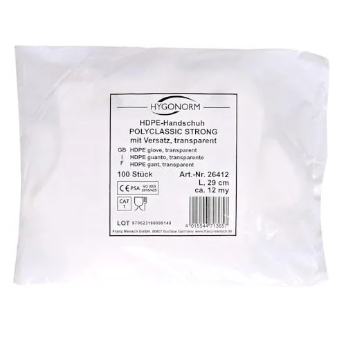 Franz Mensch Hygonorm Polyclassic Strong HDPE-Handschuh L 100 Stk