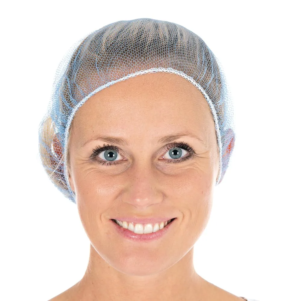 Hygostar Baretthauben Honeycomb Nylon weiß 1000 Stück