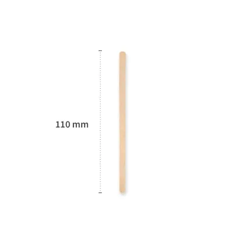 NatureStar Rührstäbchen Holz 110 mm 10000 Stück wachsbeschichtet