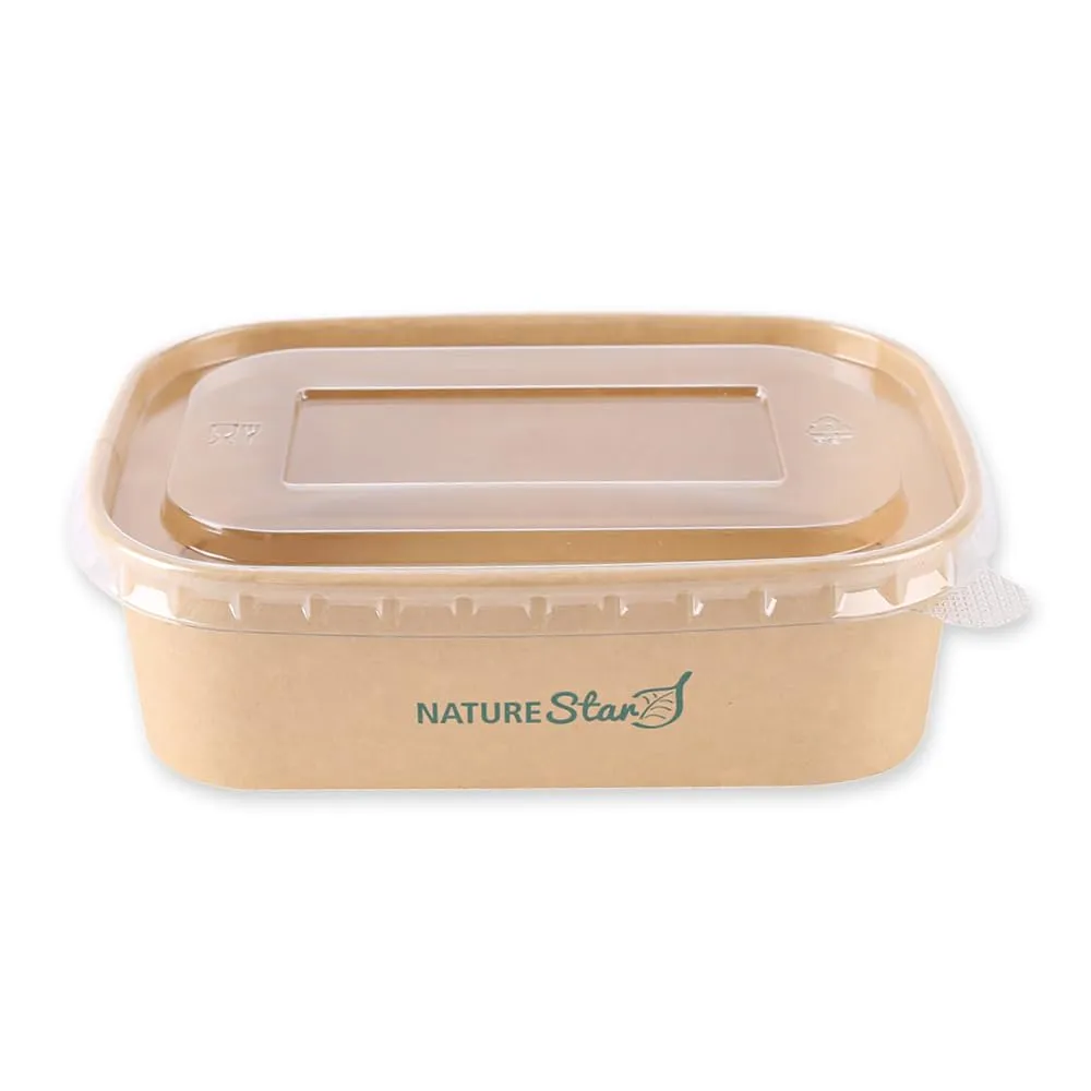 NatureStar Schale Takeaway 650 ml 17,2x12 cm 300 Stück PE-beschichtet