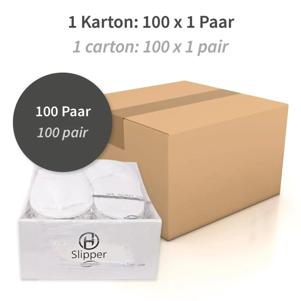 Hygonorm Slipper Classic offen weiß universal 200 Stück Polyester