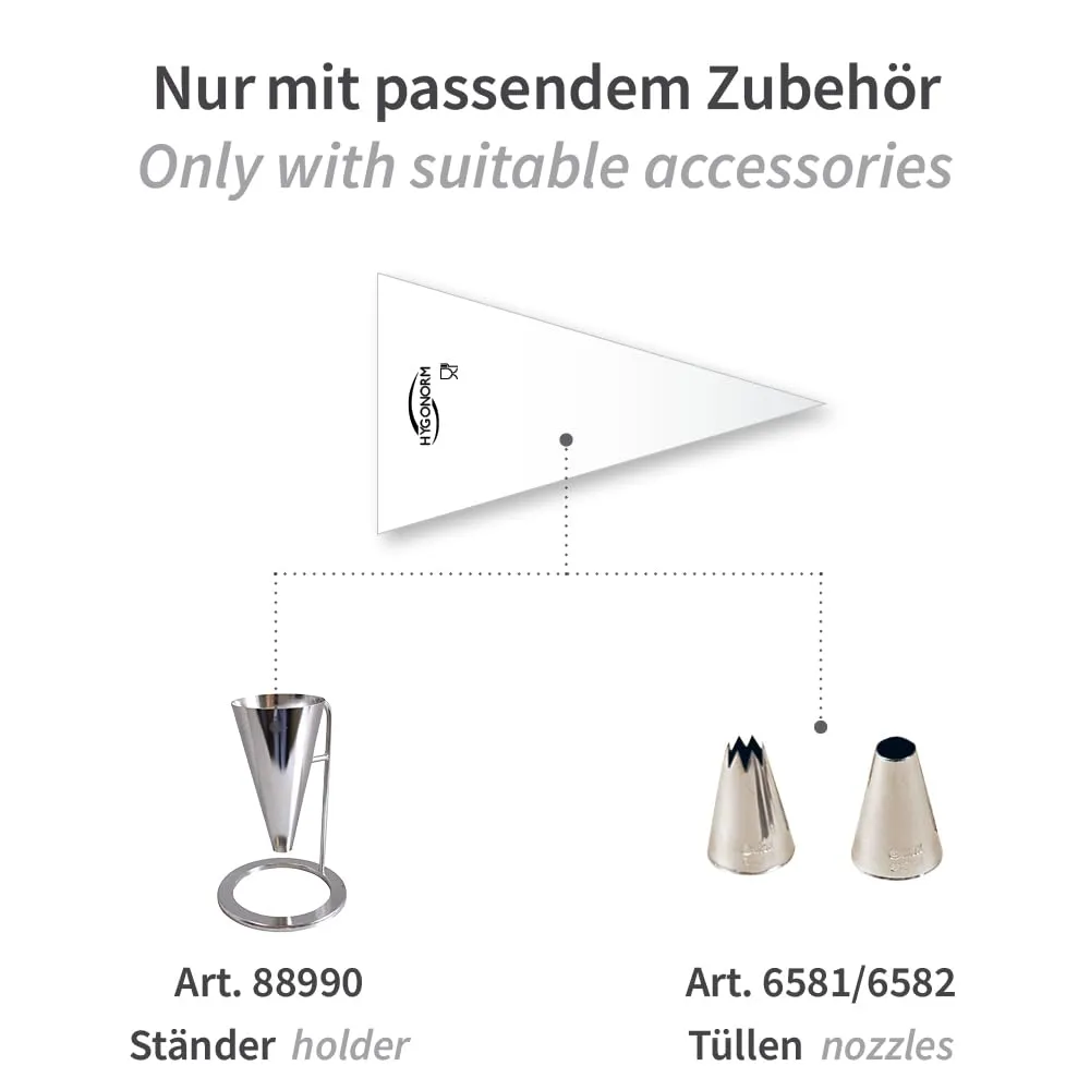 Hygonorm Spritzbeutel LDPE 50 cm 1000 Stück transparent