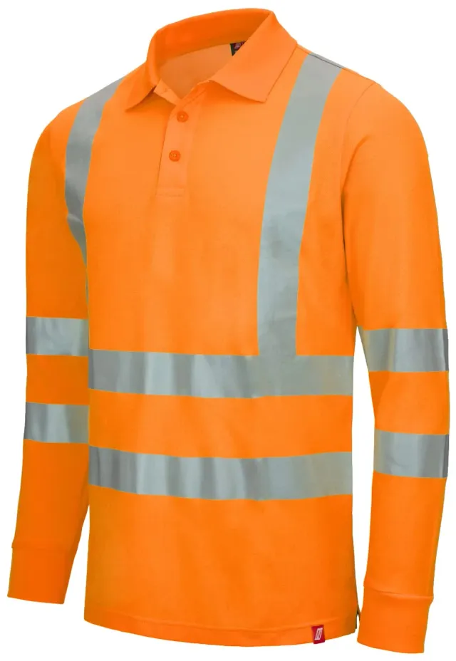 Nitras Motion Tex Viz Warnpolo langarm Reflex UV-Schutz