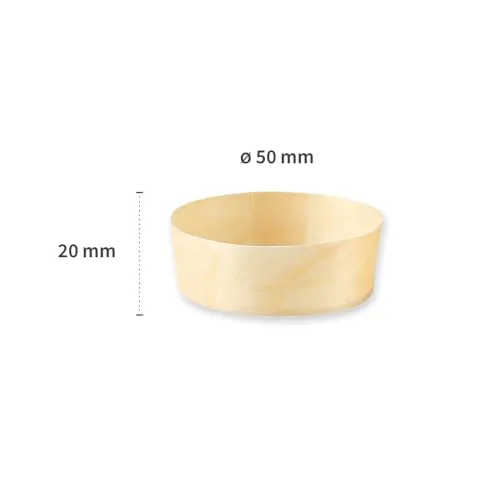 Franz Mensch NatureStar Fingerfood-Schalen Holz 5cm 500er