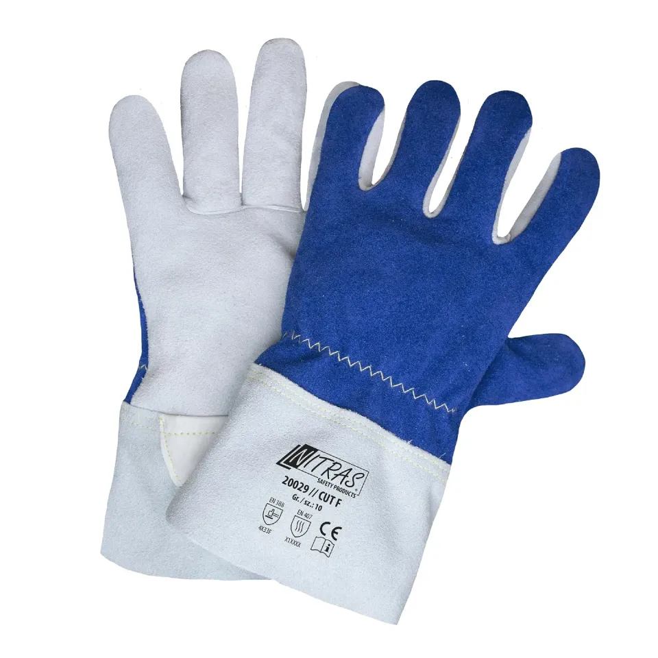 Nitras 20029 Cut F Schnittschutzhandschuhe Leder Gr. 9