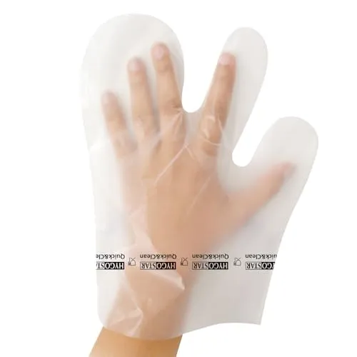 Hygostar 3-Fingerform Hygienehandschuhe 500 Stück transparent