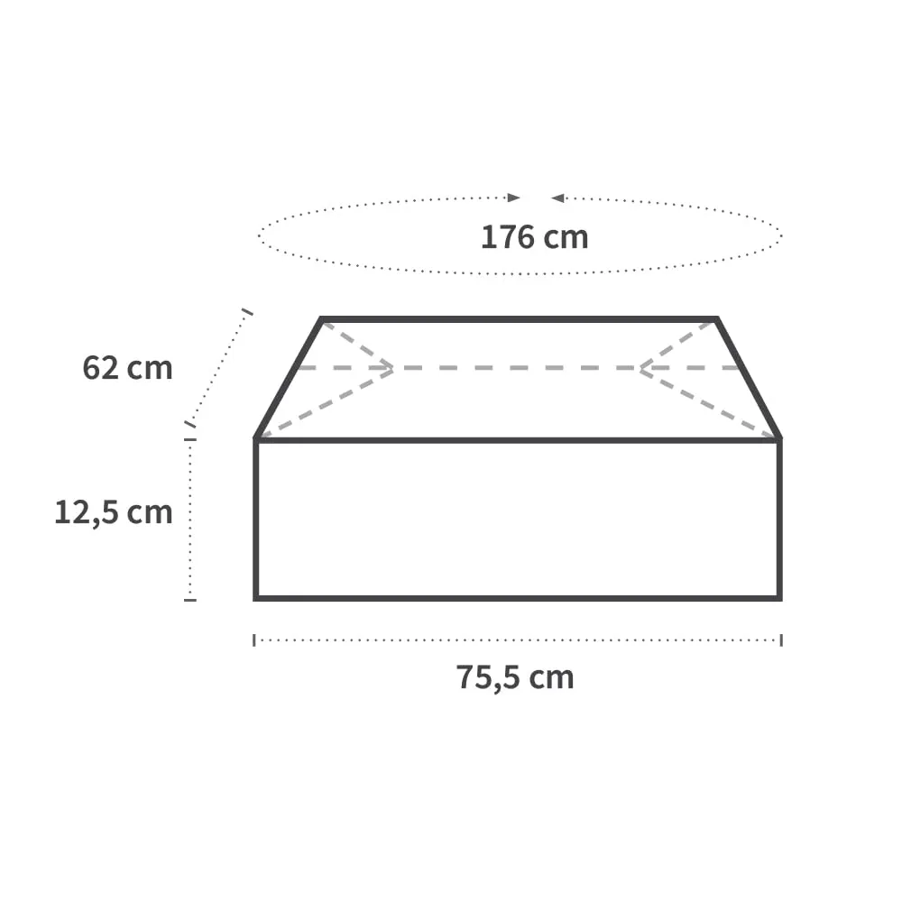 Hygostar Abdeckhaube LDPE blau 500 Stück 176 cm