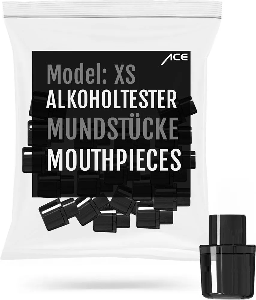 ACE XS Lite Mundstücke 20 Stück Schwarz