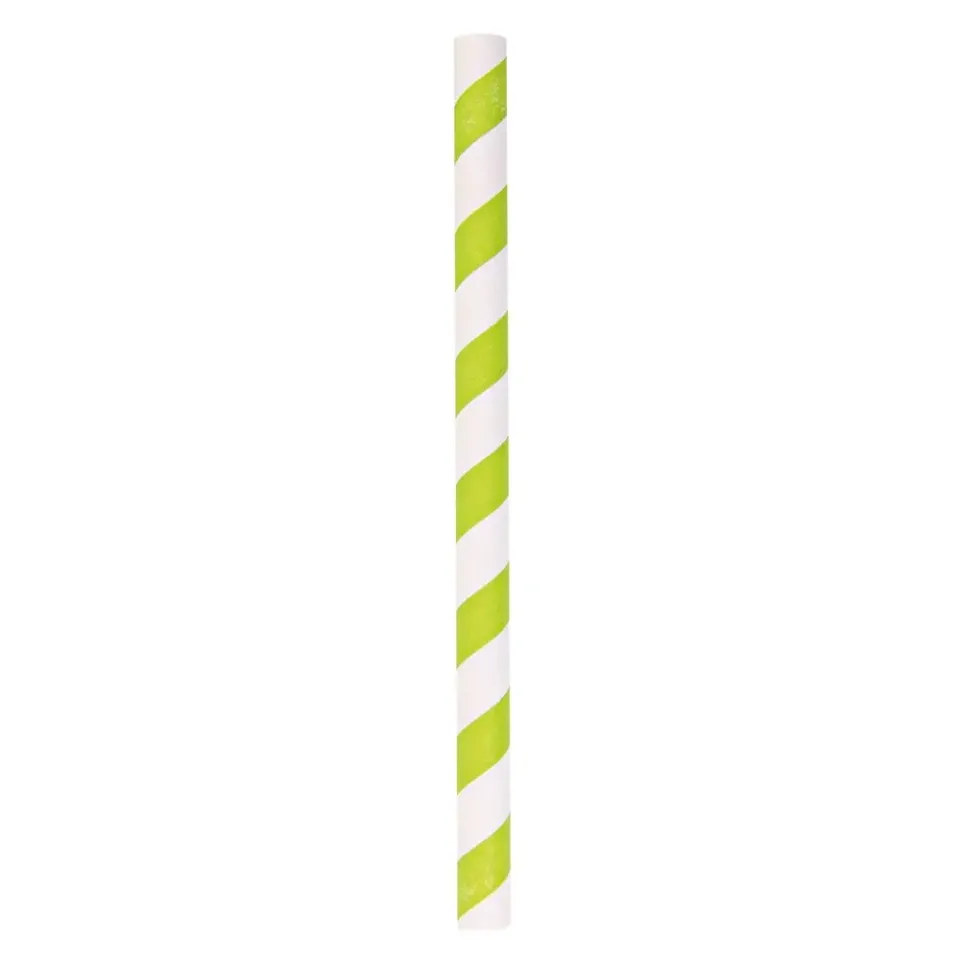 NatureStar Papier-Trinkhalme Cocktail 13 cm grün 4000 Stück