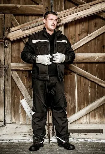 Nitras Motion Tex Plus Arbeitshose Cargohose Schwarz