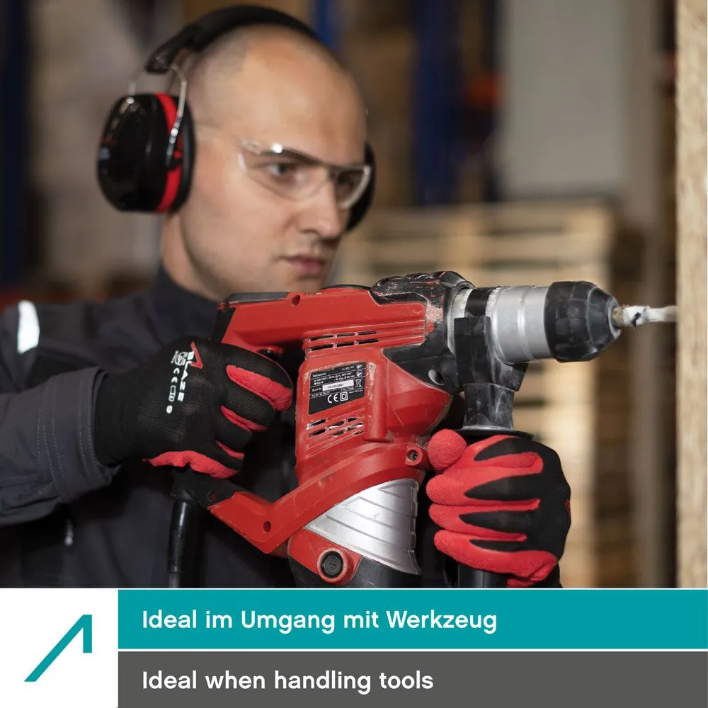 ACE Blaze Arbeitshandschuhe 10 Paar Latex Größe 08-M