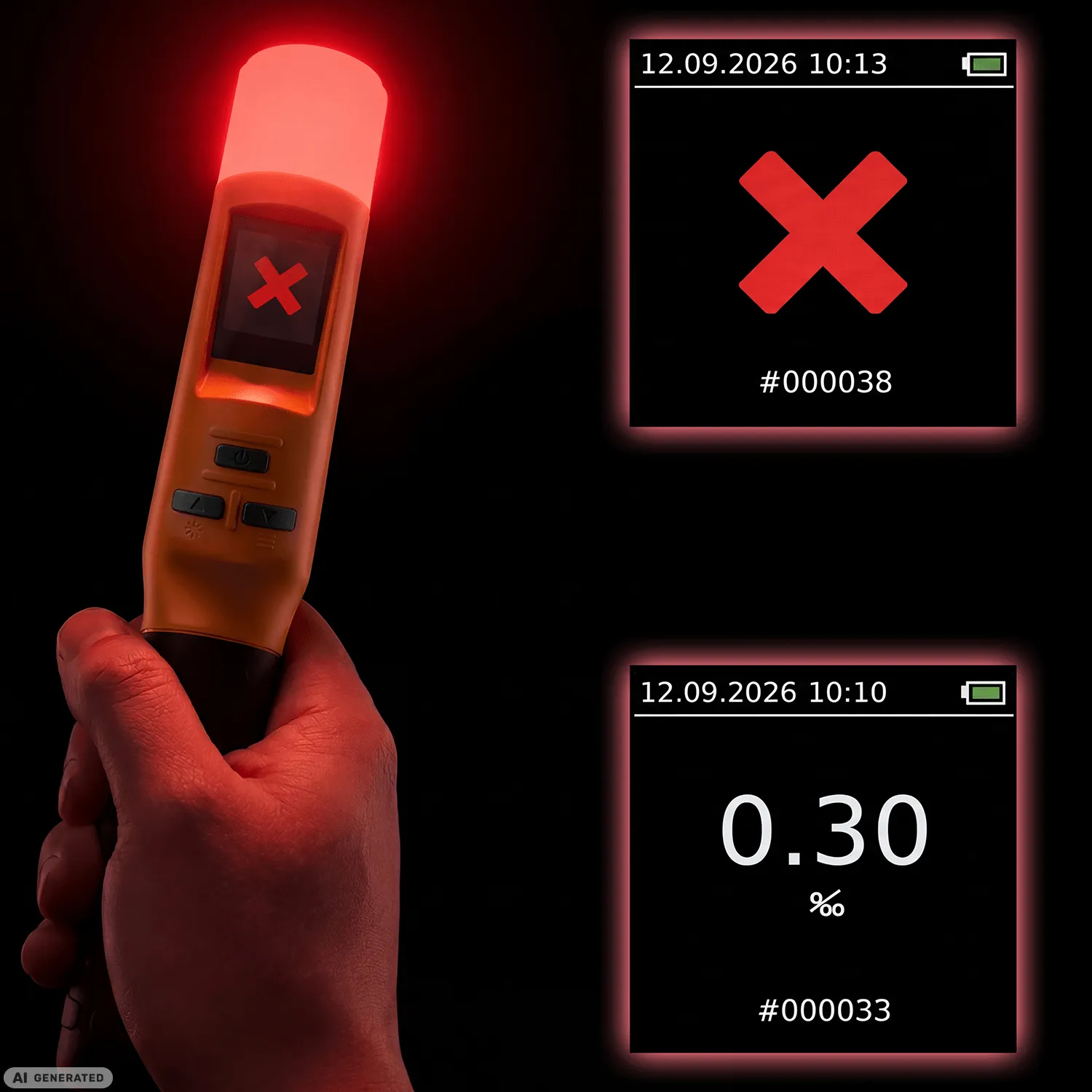 ACE iBlow10 Alkoholtester Schnelltest mit Kalibriergutschein