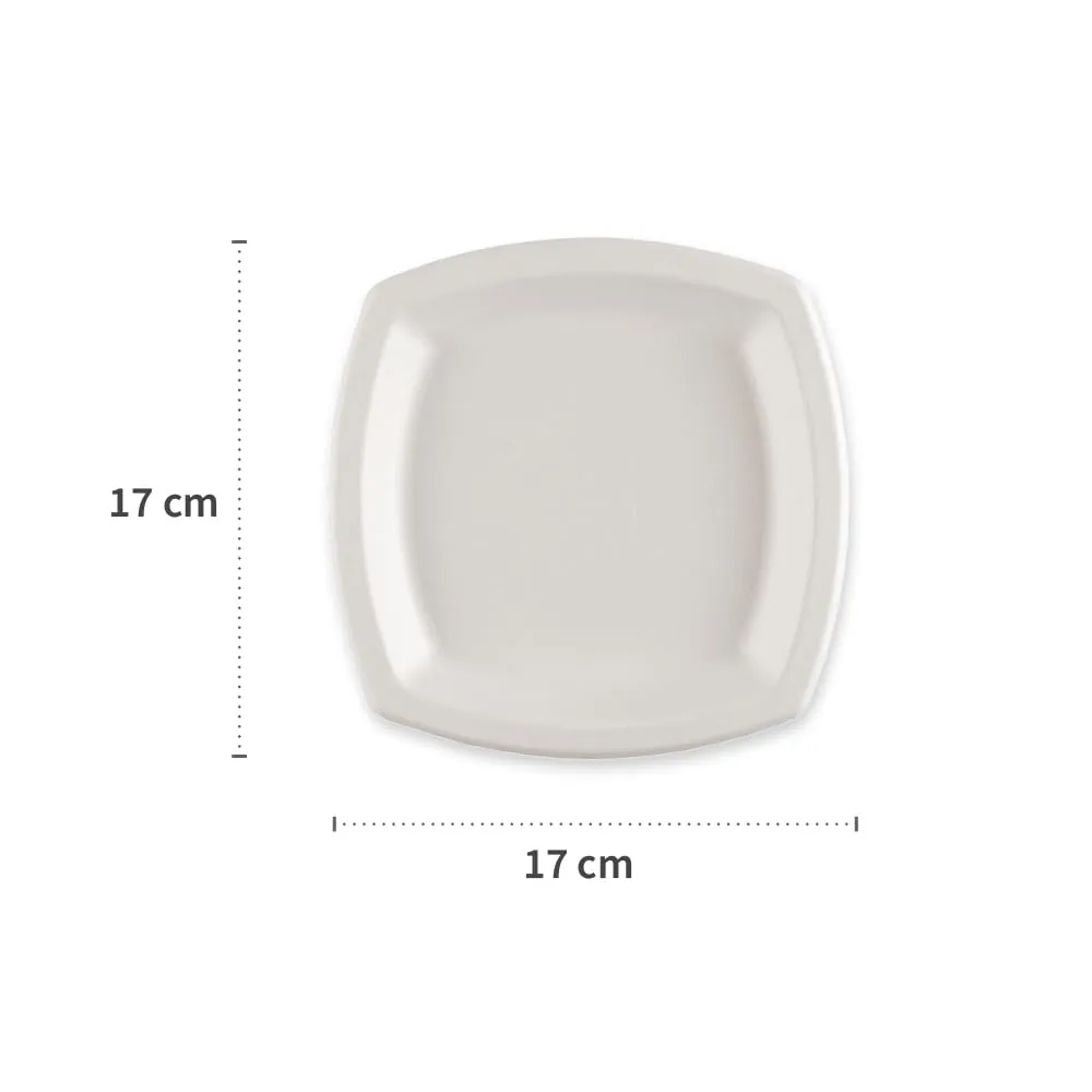 NatureStar Teller Einweg 17x17cm 1000 Stück Zuckerrohr