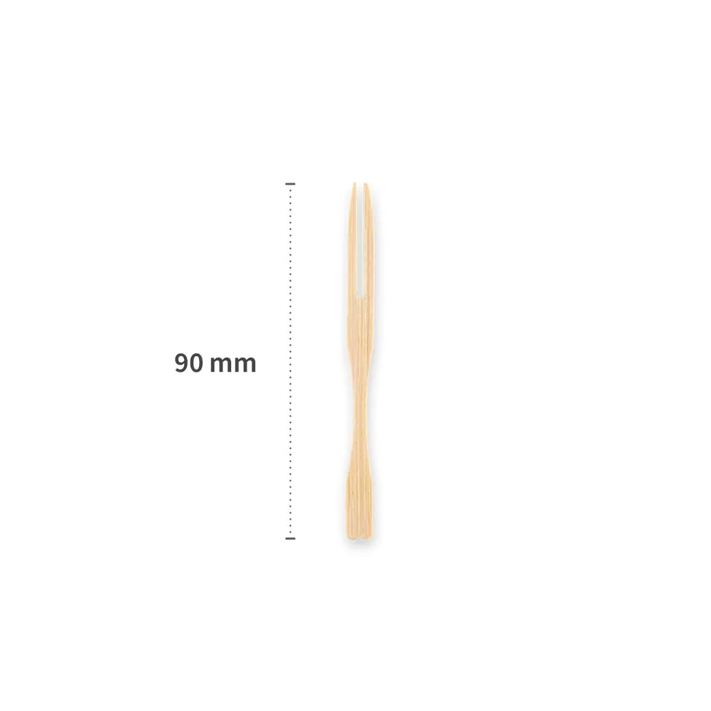 Franz Mensch NatureStar Obstgabel Bambus 9cm 1000 Stk zweizackig