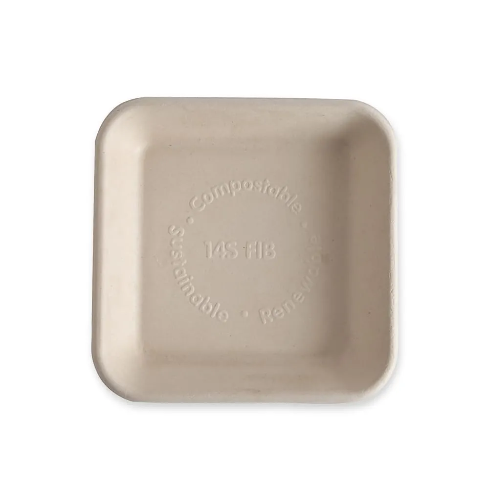 NatureStar Foodtrays Zuckerrohr weiß 22,5cm 500 Stück rechteckig