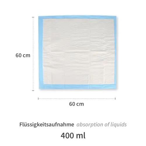 Hygostar Bettunterlagen 60x40 cm Krankenunterlage 200 Stück saugstark