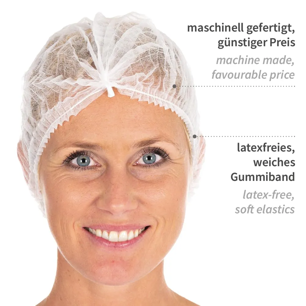 Hygonorm Light Klipphauben weiß Einheitsgröße 1000 St latexfre