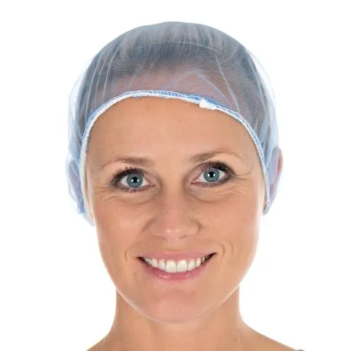 Hygostar Baretthauben Micromesh Nylon blau 1000 Stück