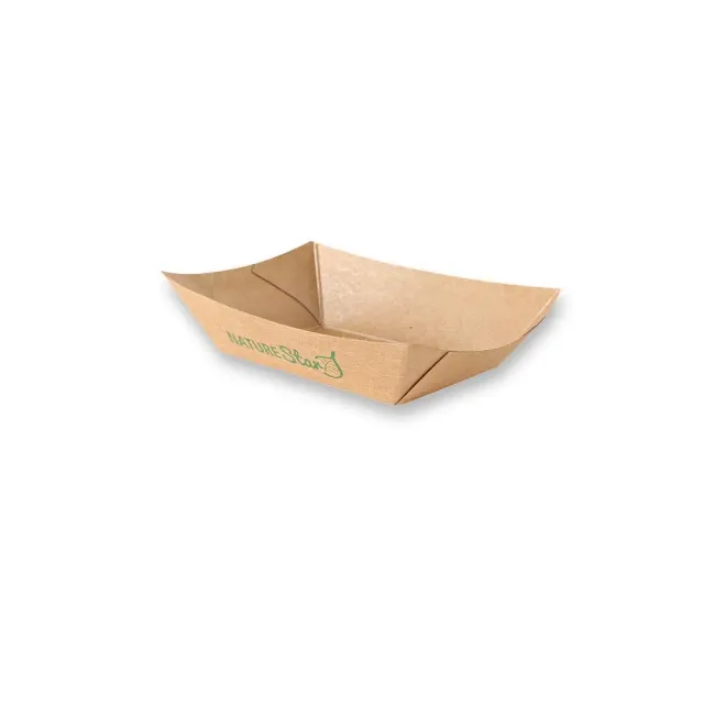 NatureStar Tasty Foodtrays 100ml braun 1000 Stück kompostierbar