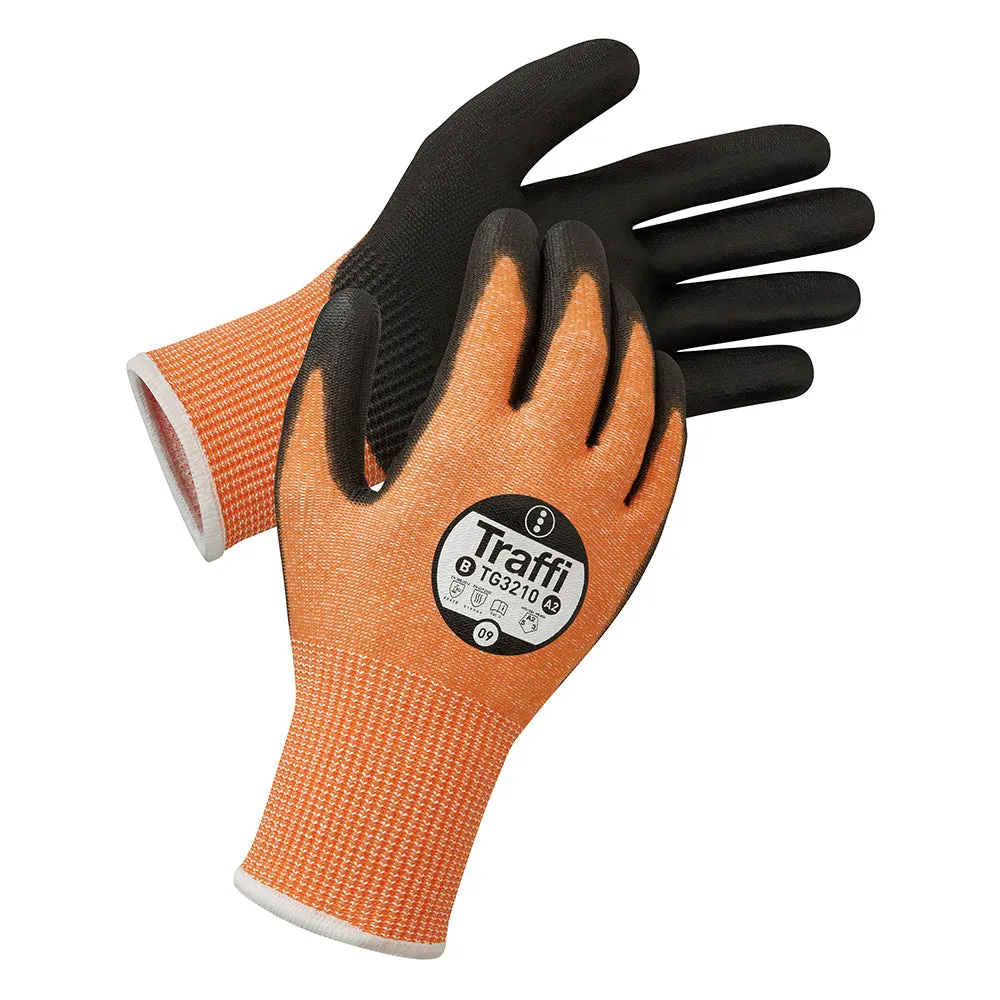 TraffiGlove TG3210 PU-Handschuhe Schnittschutz B