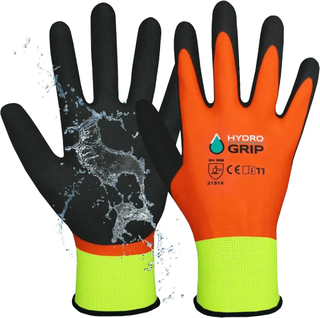 ACE HydroGrip Arbeitshandschuhe 2 Paar Größe 9-L Latex