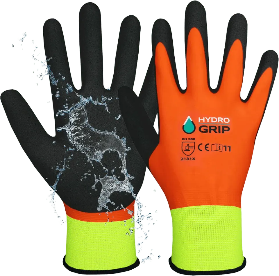 ACE HydroGrip Arbeitshandschuhe 2 Paar Größe 9-L Latex