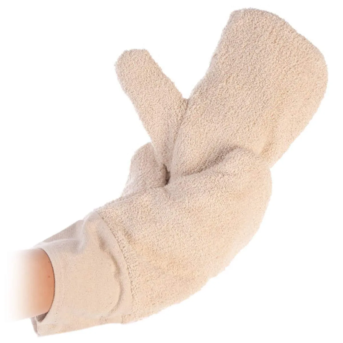 Hygostar 5-Finger Backhandschuh Ofenhandschuh 1 Paar Baumwolle