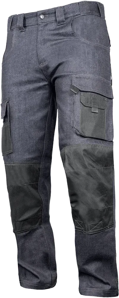 ACE Genesis Jeans Herren-Arbeitshose lang Schwarz 52 Denim