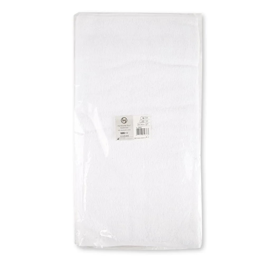 Franz Mensch Hygostar Eco Handtücher 10 Stück Baumwolle 50x100