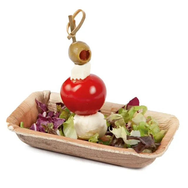 NatureStar Fingerfood-Schalen Palmblatt 25 ml 200 Stück natur