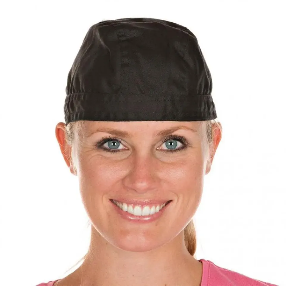 Hygostar Bandana Polycotton Kopfbedeckung schwarz 50 Stück