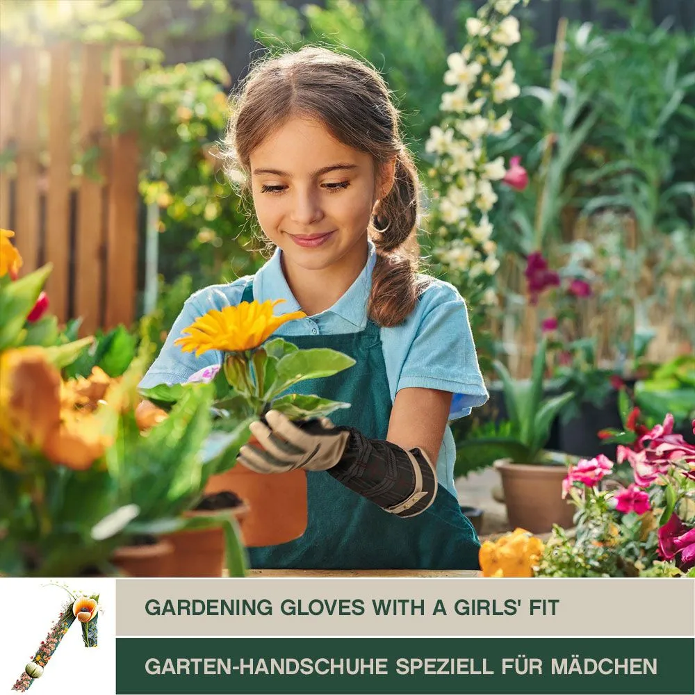 ACE Garden Glam Gartenhandschuhe Ziegenleder 1 Paar Damen