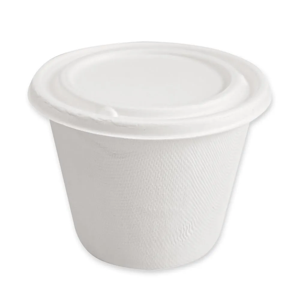 NatureStar Suppenbecher-Deckel Zuckerrohr 11 cm 500 Stück hitzebeständig