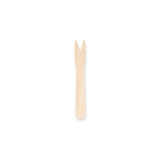 NatureStar Pommesgabeln Holz 9cm 10000 Stück zweizackig