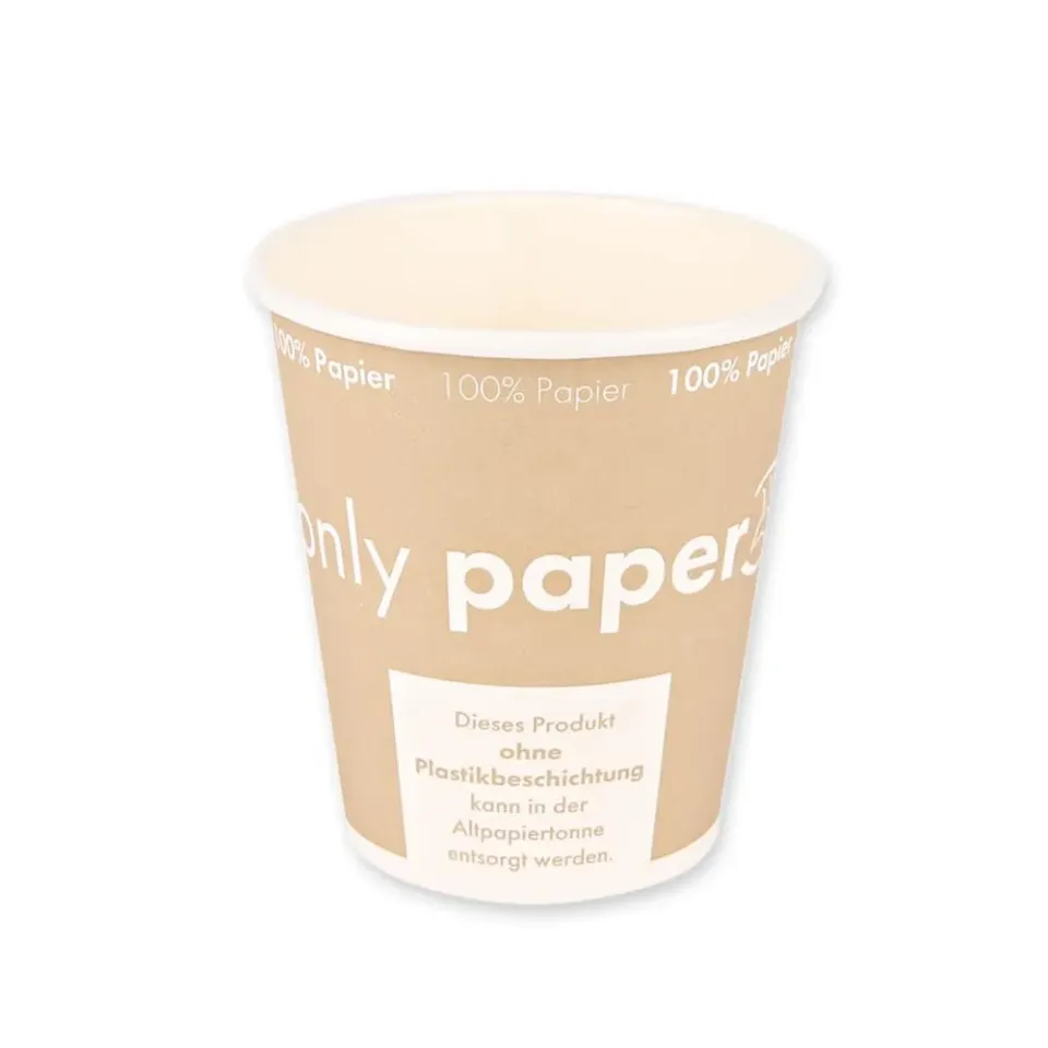 Franz Mensch NatureStar Only Paper Becher 250ml 1000 Stück plastikfrei