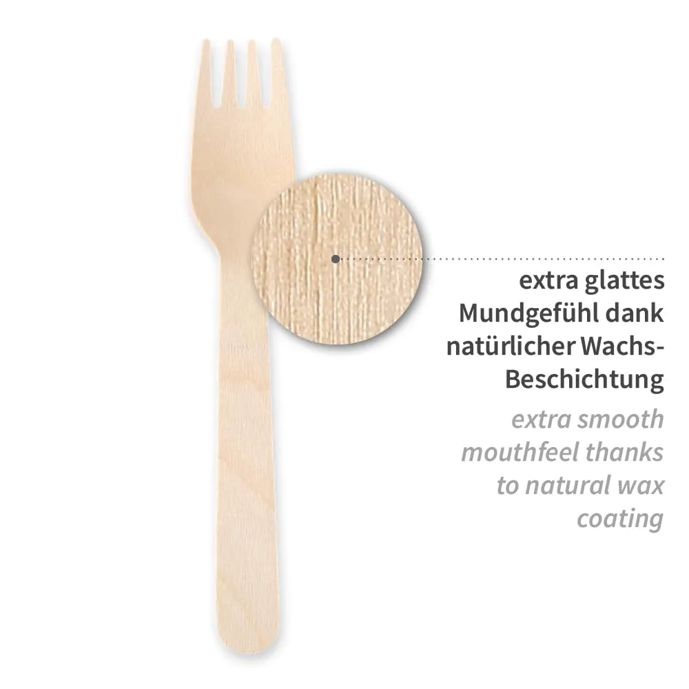NATUREStar Gabeln Holz FSC wachsbeschichtet 16cm 1000 St